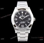 Swiss Replica Rolex Explorer I 3132 Black Dial Watch AR Watch Factory 39mm